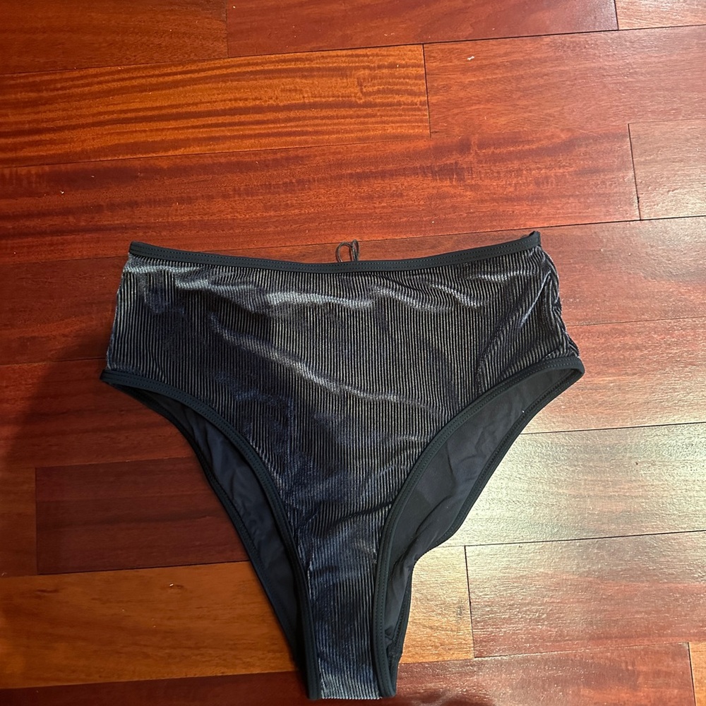 Black High-Waisted Bikini Bottom